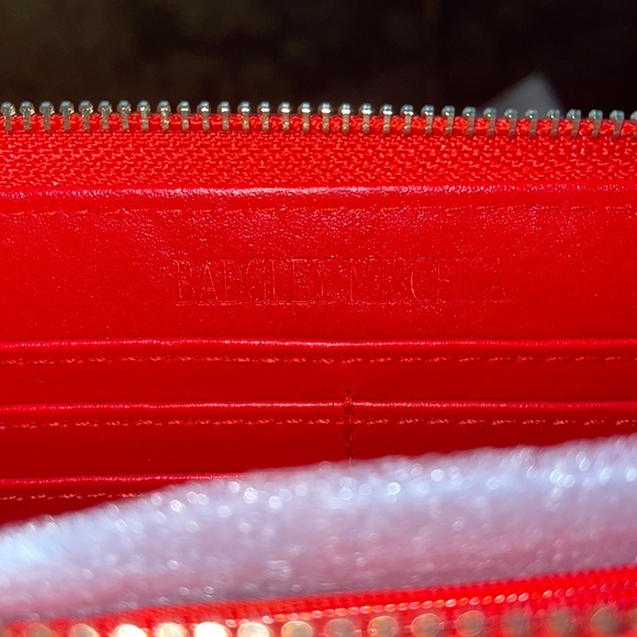 NWT Badgley Mischka Red & Black Vegan Leather Clutch/Wallets, Choose One - Picture 4 of 4